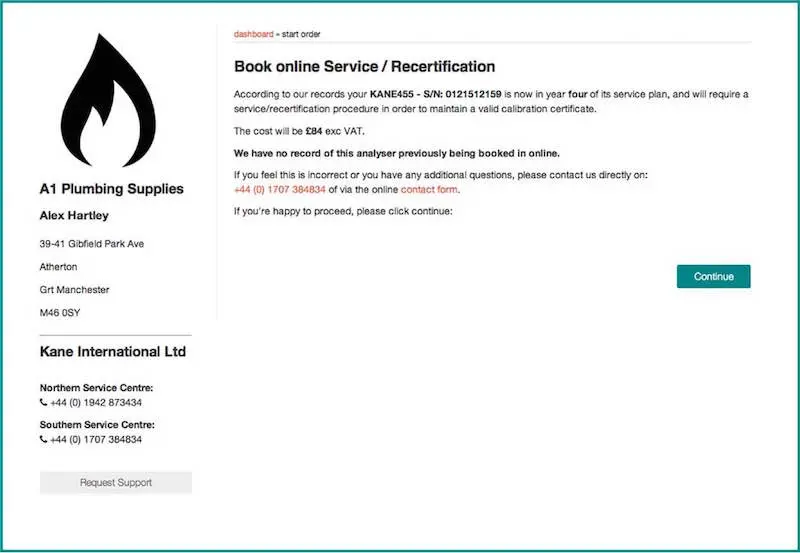 Booking Step 1